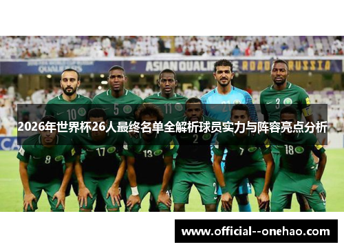 2026年世界杯26人最终名单全解析球员实力与阵容亮点分析